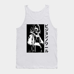 Cyber Techno Japanese Anime Streetwear Cyberpunk Vaporwave Yakuza Manga Girl Tank Top